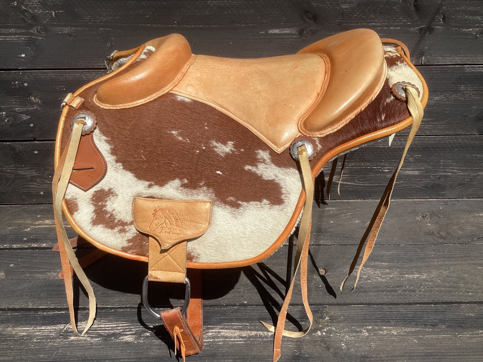 FRA F.R.A Nestor barebackpad bareback pad koeienhuid western, Ophalen, Zo goed als nieuw