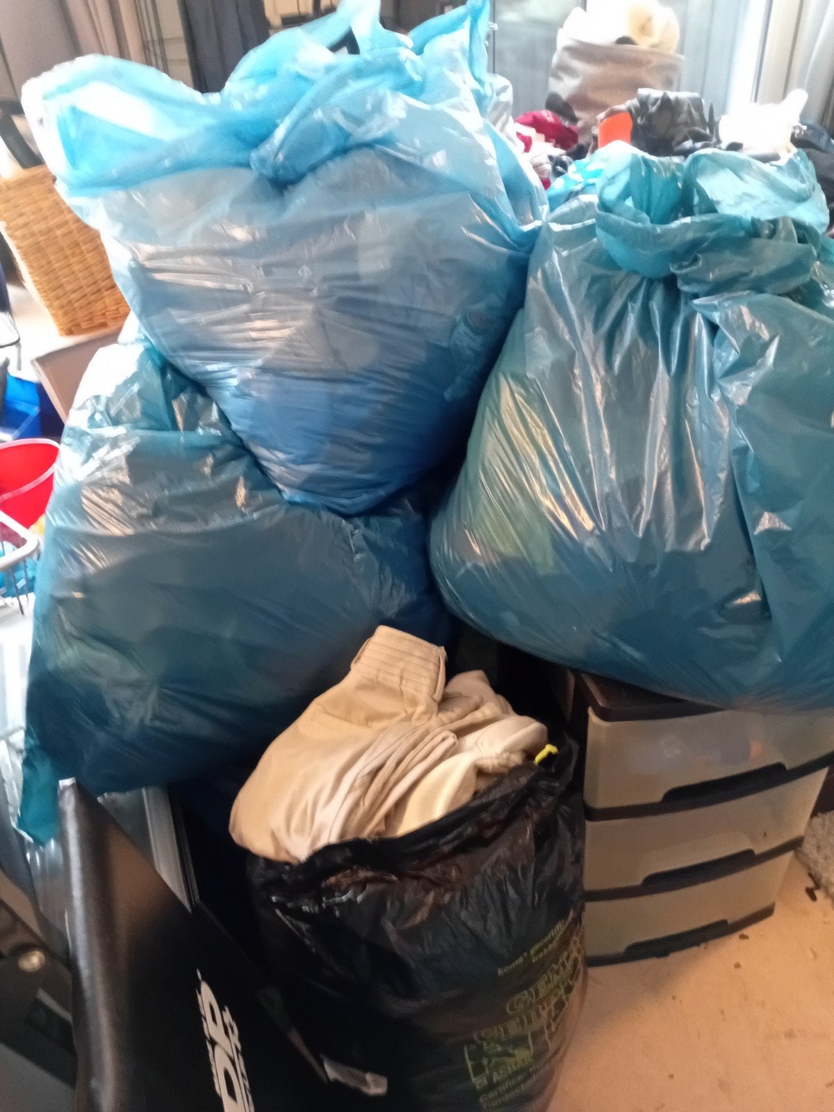 Grote partij kleding in zakken, Diverse, Ophalen of Verzenden, Gedragen