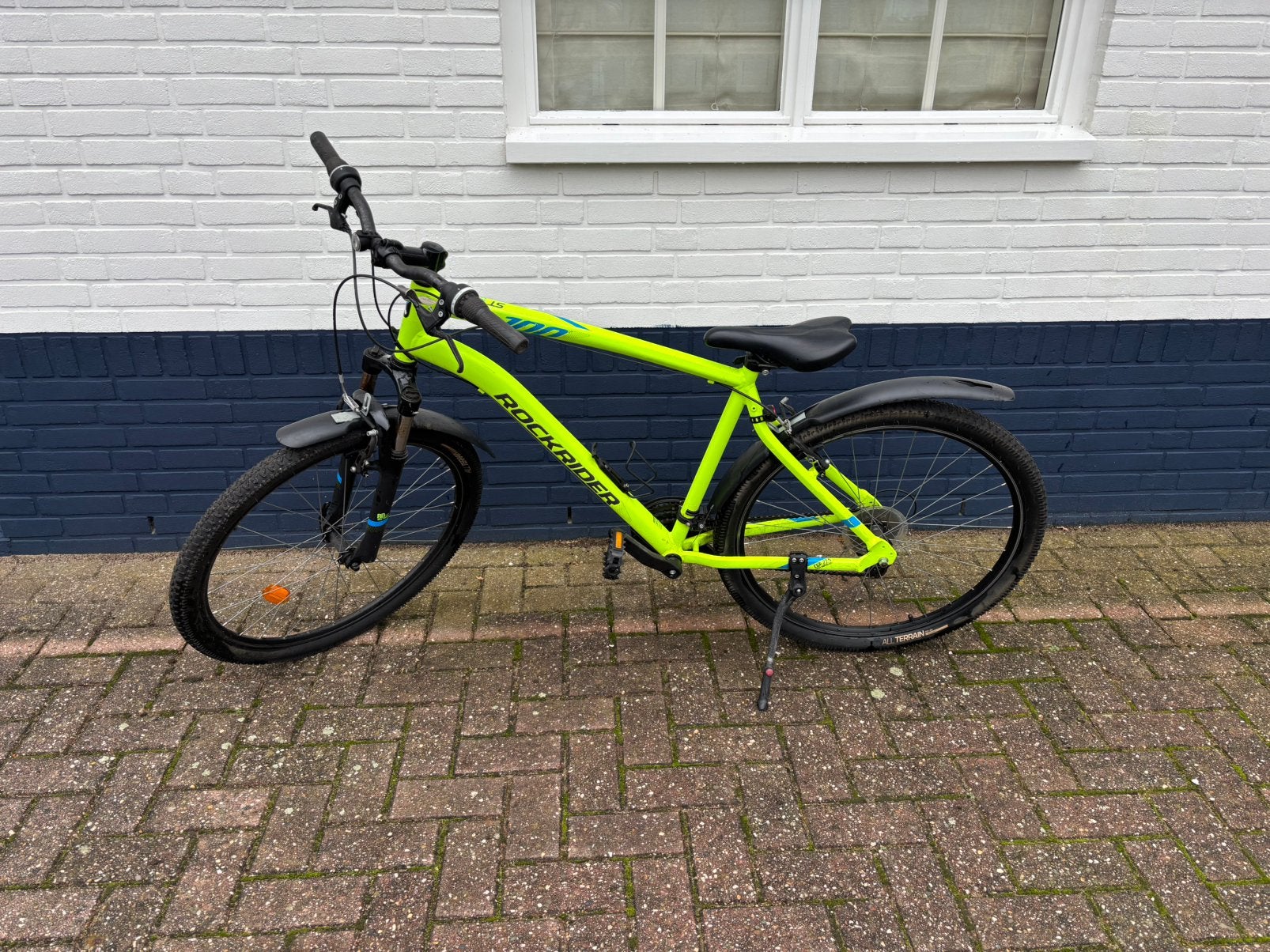 Rockrider mountainbike 27,5 inch st100, Ophalen, 24 inch of meer, Gebruikt, Velgrem