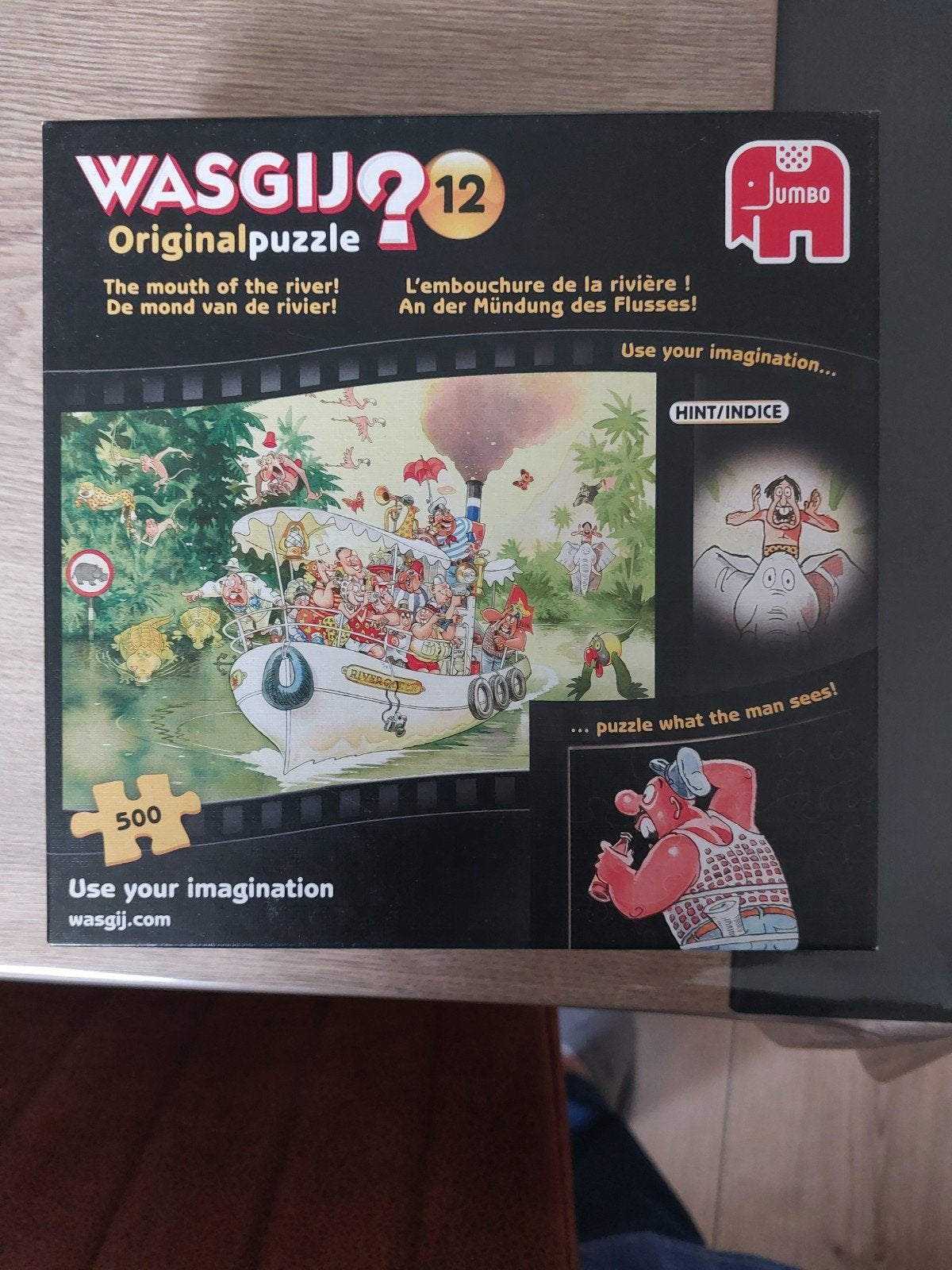 3 wasgij puzzels (compleet), Ophalen, 500 t/m 1500 stukjes, Zo goed als nieuw