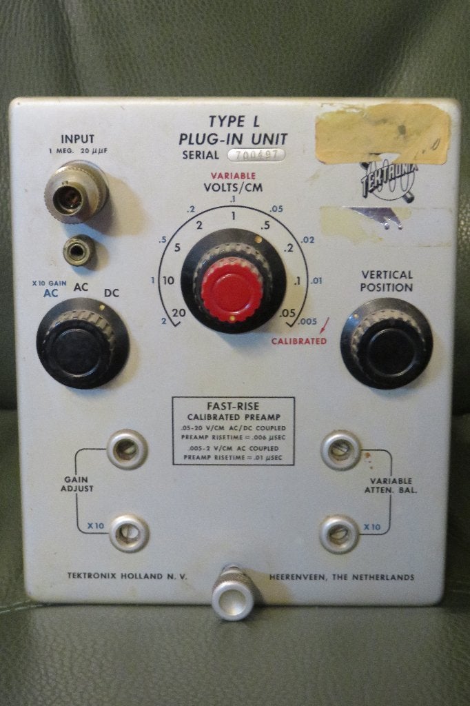 TEKTRONIX Type L Plug-In Unit, Ophalen of Verzenden, Gebruikt, Toebehoren