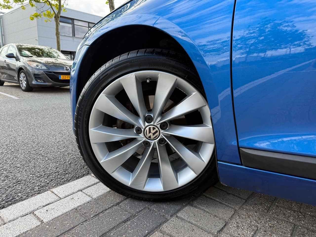 Volkswagen Scirocco 1.4 TSI Coupé 6-BAK/ECC/AIRCO/LMV-18, Auto's, Stof, Gebruikt, Zwart, 4 cilinders