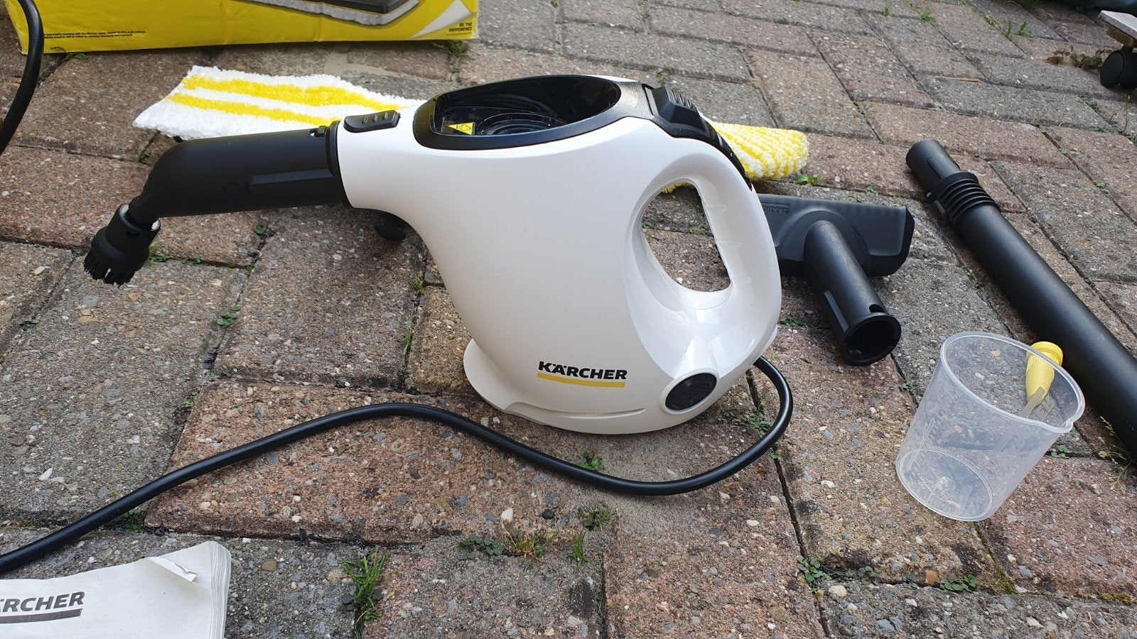 Karcher sc1 easyfix hand stoomreiniger, Witgoed en Apparatuur, Stoomapparaten, Ophalen, Zo goed als nieuw, Stoomreiniger