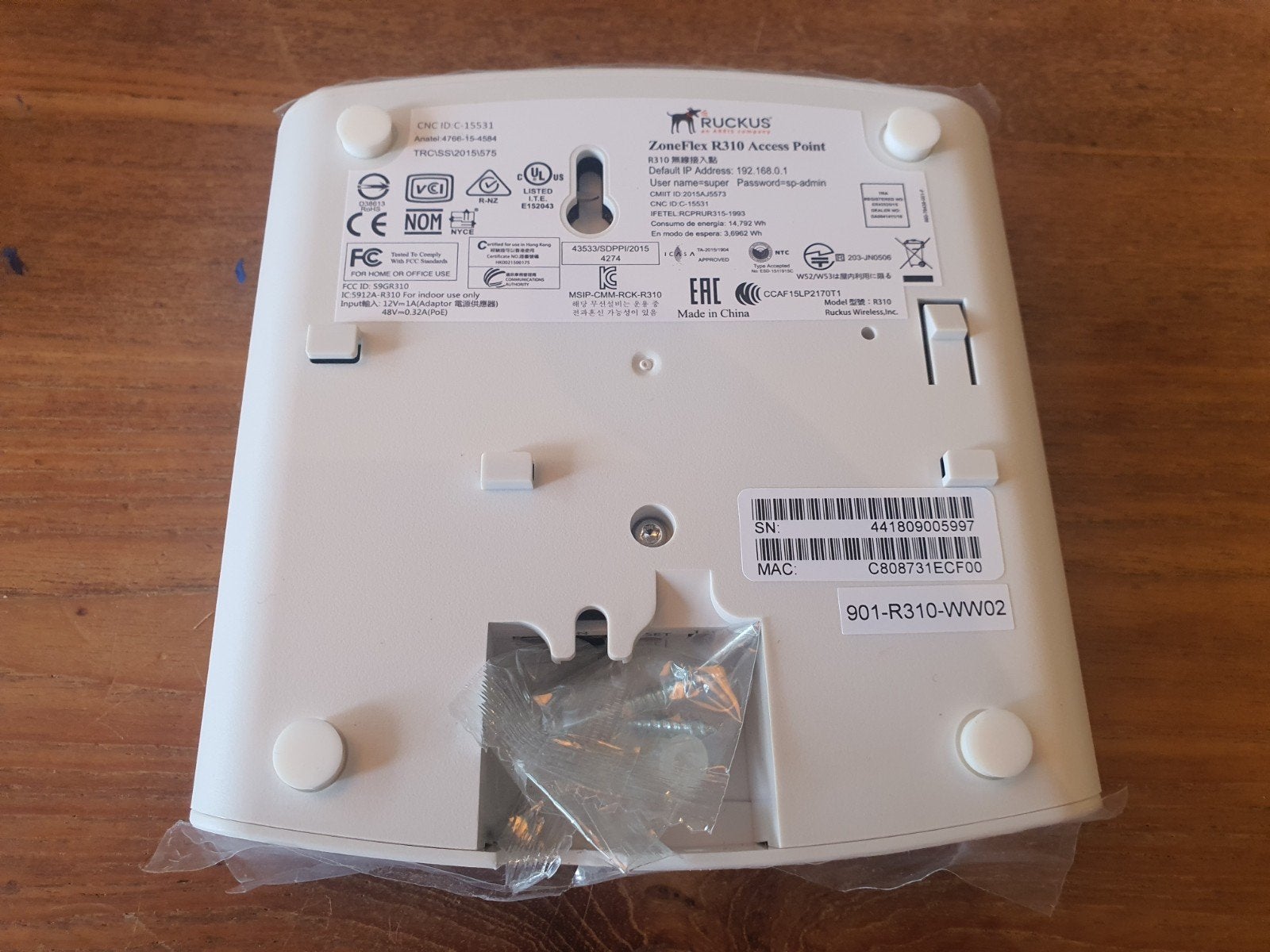 Ruckus ZoneFlex R310 Access Point - Nieuw in verpakking, Computers en Software, Accesspoints, Nieuw, Ophalen of Verzenden