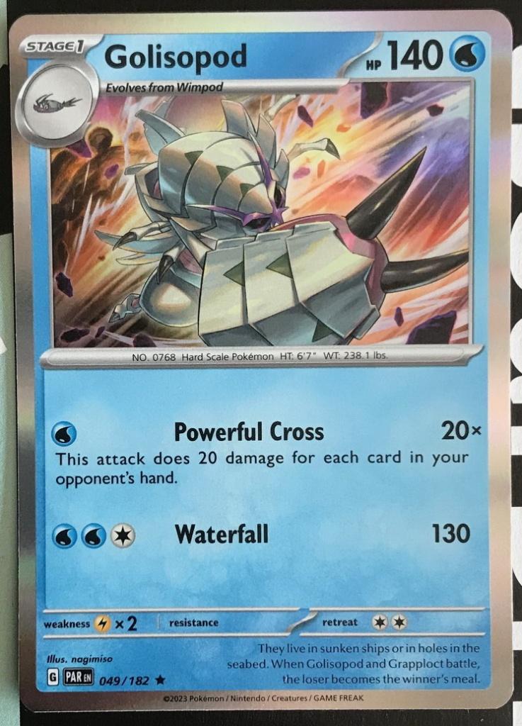 Pokemon - Golisopod (PAR 049) - Holo rare.., Ophalen of Verzenden, Nieuw, Losse kaart, Foil