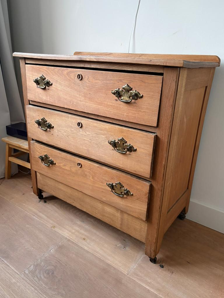 Vintage chest of 3 drawers, Ophalen, Gebruikt, 25 tot 50 cm, 50 tot 100 cm