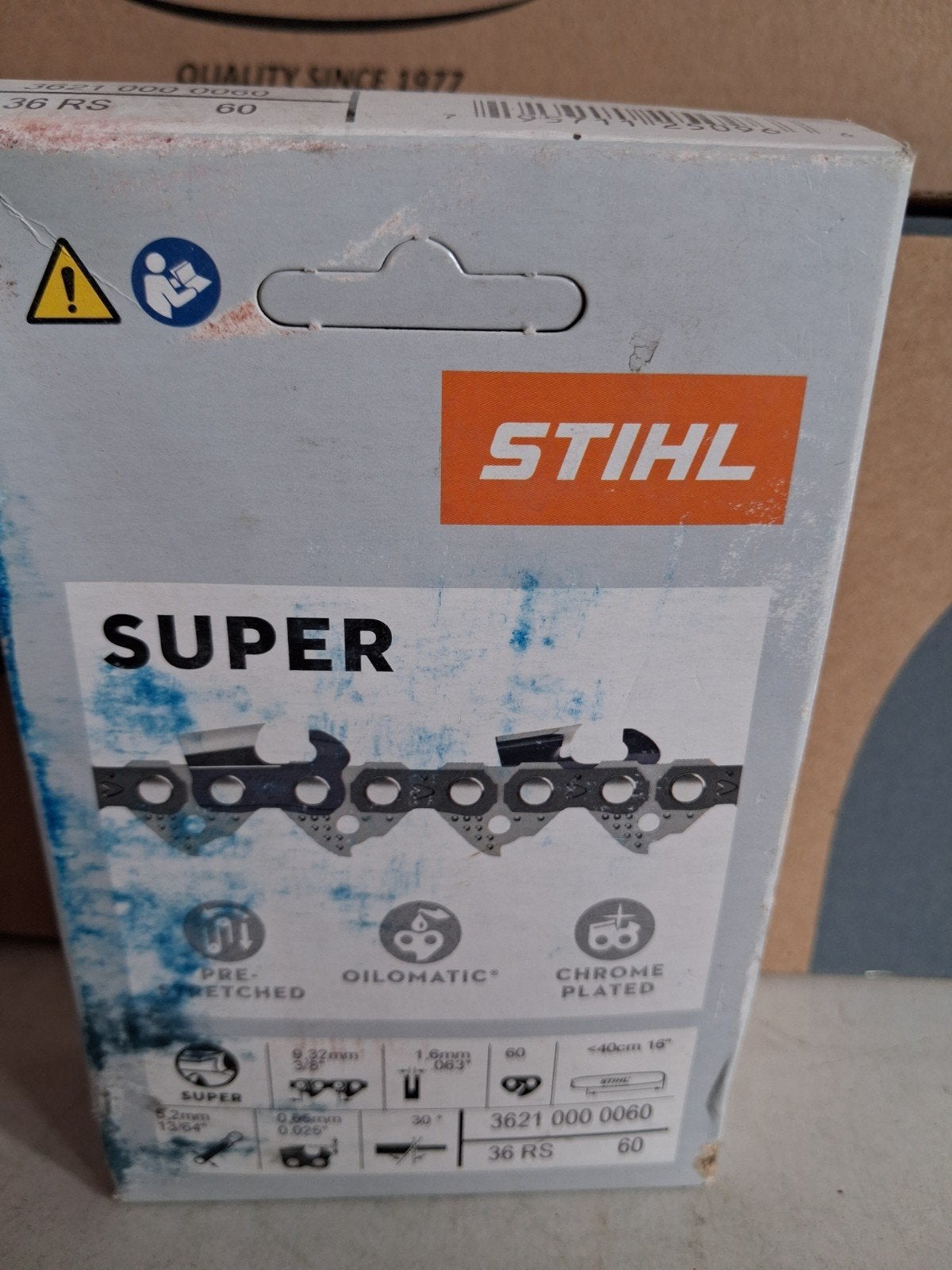 Stihl Super Kettingzaagketting 36 RS 60 schakels, Doe-het-zelf en Verbouw, Gereedschap | Zaagmachines, Stihl, 70 mm of meer, Kettingzaag