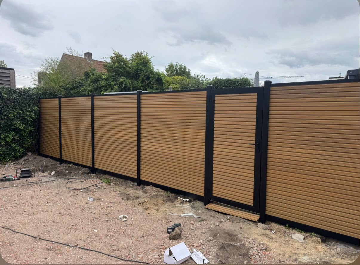 Conposiet-aluminium schutting vanaf €190,- per meter, Ophalen, 1 tot 2 meter, 6 meter of meer, Nieuw