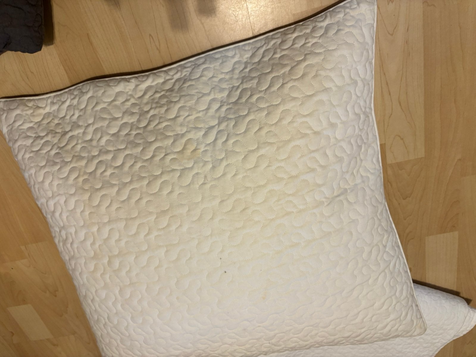 Witte sprei met groot sierkussen, Huis en Inrichting, Ophalen, Zo goed als nieuw, Wit