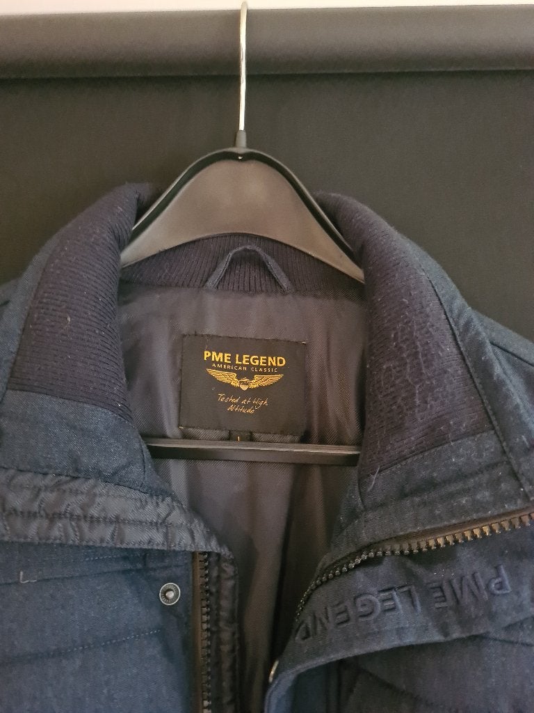 PME Legend Heren Winterjas - Zo goed als nieuw, Maat 52/54 (L), Blauw, Ophalen of Verzenden, Zo goed als nieuw