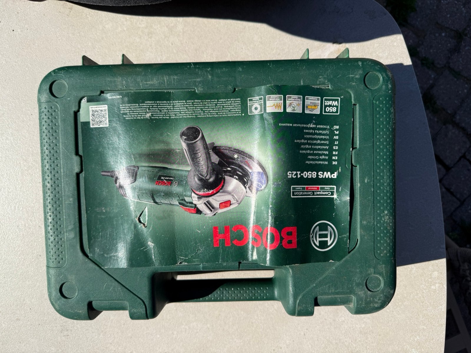 Bosch slijptol, Ophalen of Verzenden, Zo goed als nieuw, Minder dan 700 watt, Haakse handslijpmachine