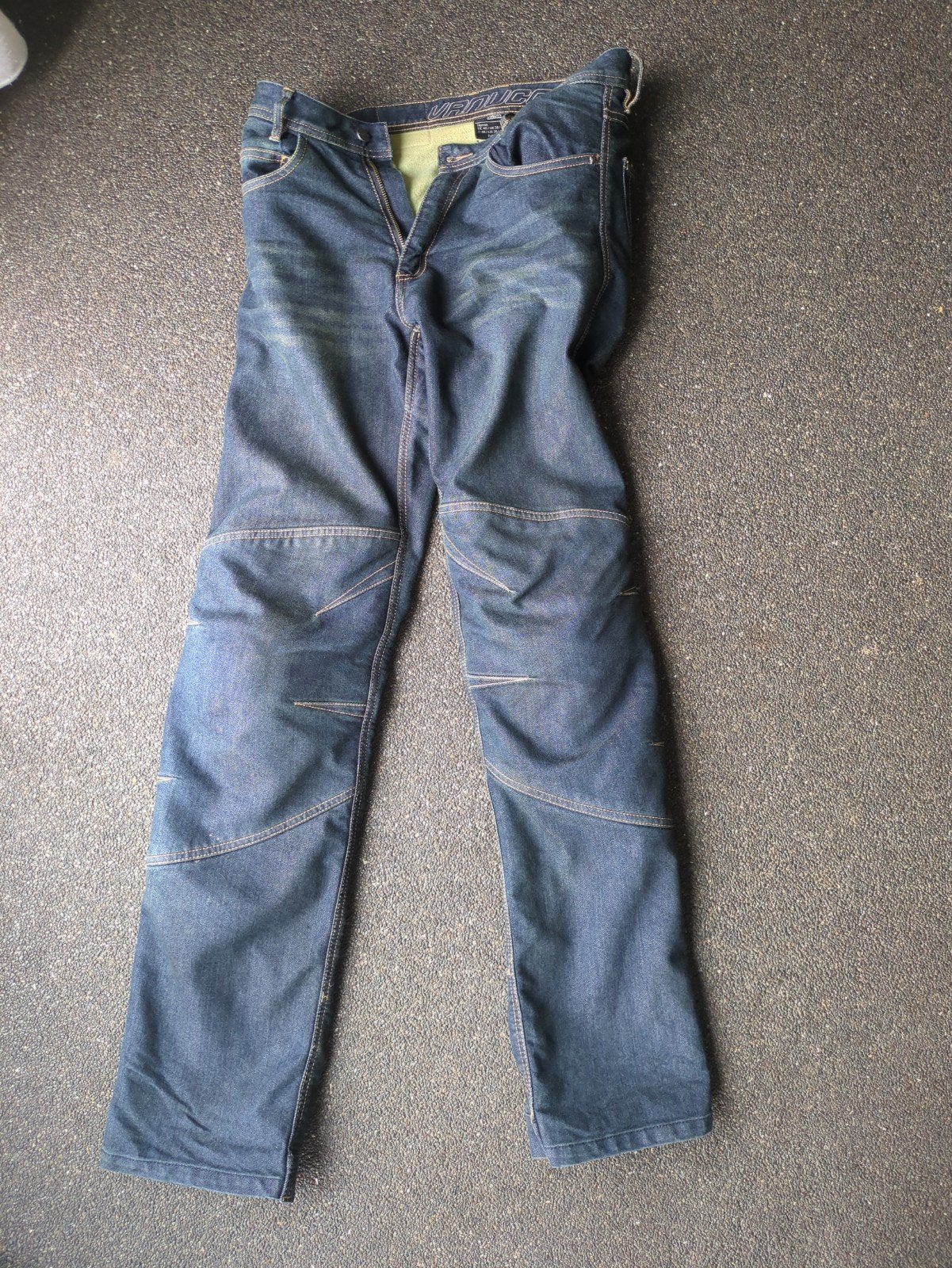 Vanucci motorjeans heren maat W32/L36 incl. knie- en heuppro, Motoren, Kleding | Motorkleding, Ophalen of Verzenden, Tweedehands