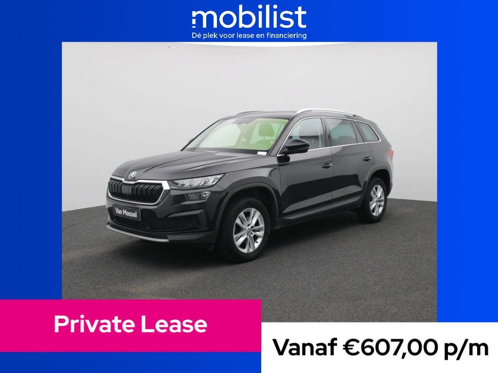 Skoda Kodiaq 1.5 TSI Business Edition (bj 2022, automaat), 150 pk, Zwart, Bedrijf, 1499 kg