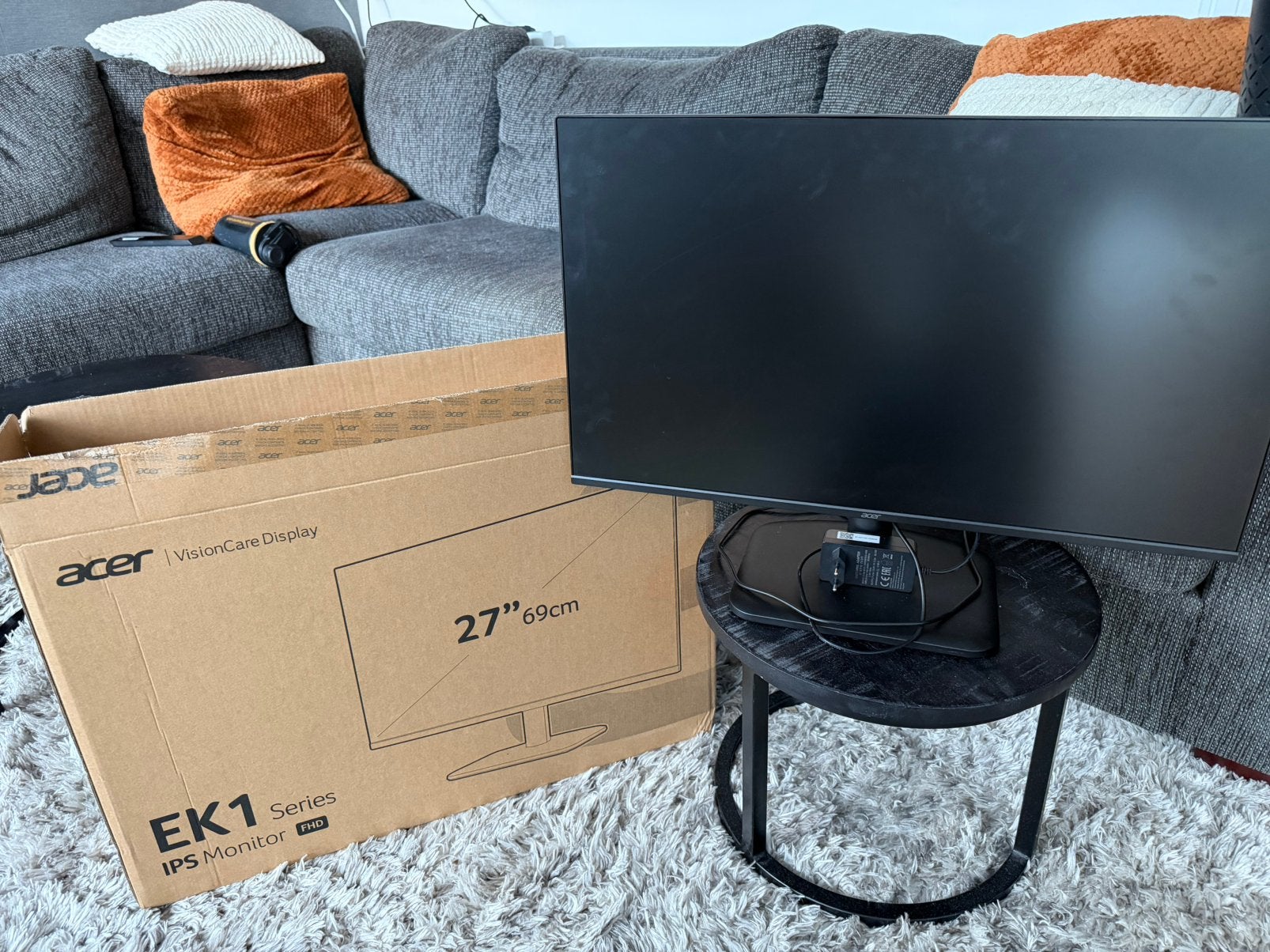 Acer EK1 27 inch Full HD Monitor, Ophalen, IPS, Full HD, Zo goed als nieuw