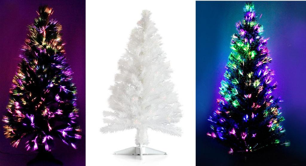 Witte Glasvezel-LED-Kerstboom. Multicolor. Nieuwste Techniek, Diversen, Ophalen of Verzenden, Nieuw