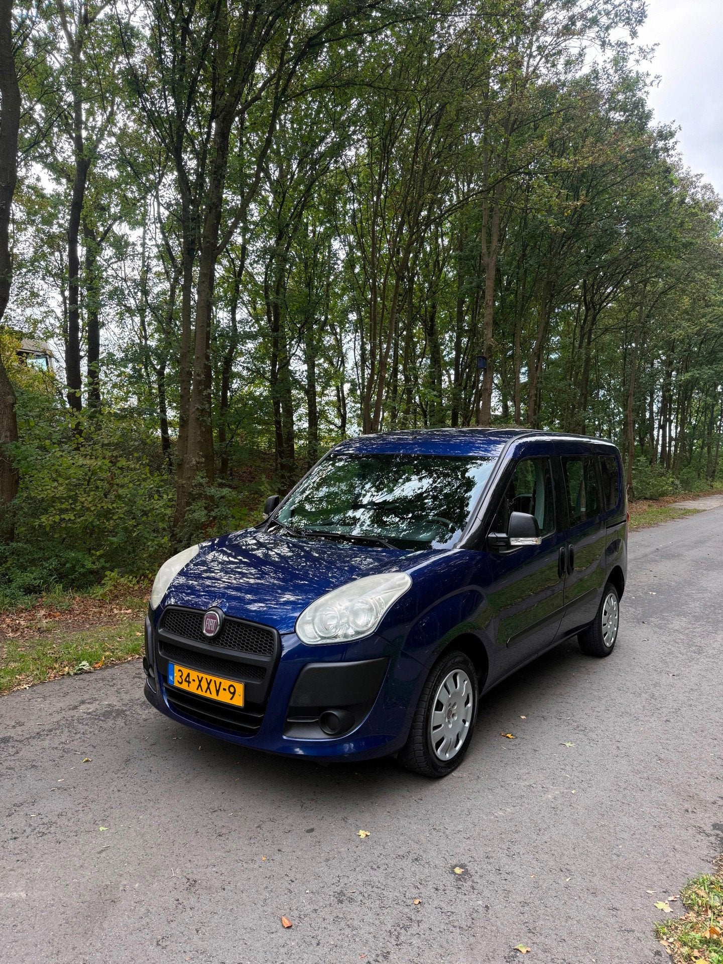Fiat Doblò 1.4 Dynamic, Nwe Apk! Airco!, Auto's, Voorwielaandrijving, Gebruikt, Doblo, Blauw