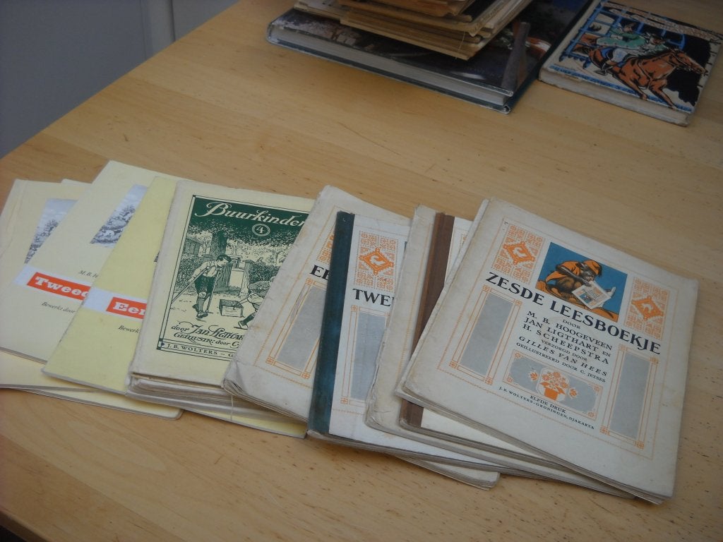 14 oude schoolboekjes, Gelezen, Ligthart en Scheepstra, Ophalen of Verzenden, Nederlands