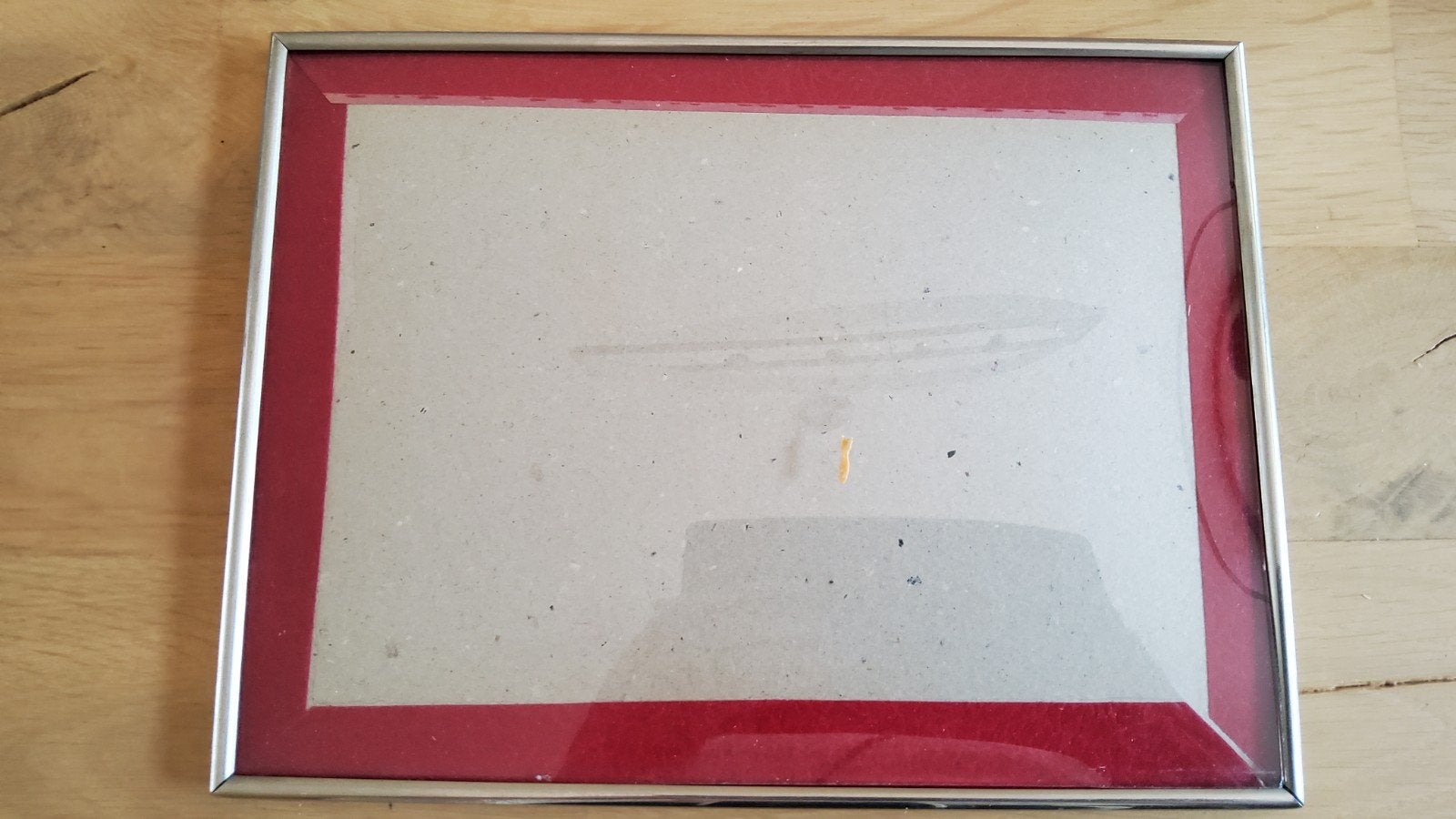 Oude retro groot zilver kleur fotolijstje met bol glas, Ophalen of Verzenden