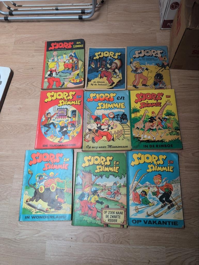 9x Sjors en Sjimmie stripboeken - Diverse avonturen, Boeken, Meerdere stripboeken, Ophalen, Gelezen