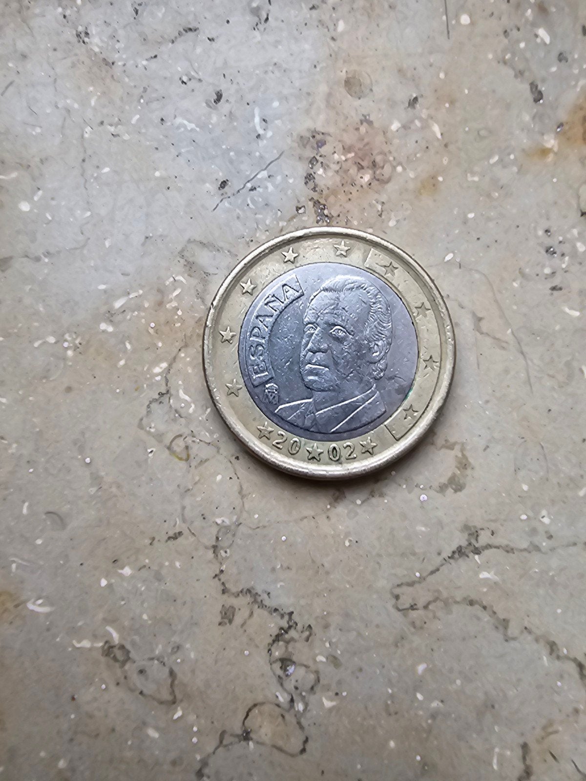 Spaanse 1 Euro munt 2002 - Koning Juan Carlos I, Postzegels en Munten, Munten | Europa | Euromunten, Ophalen, Spanje, 1 euro, Losse munt