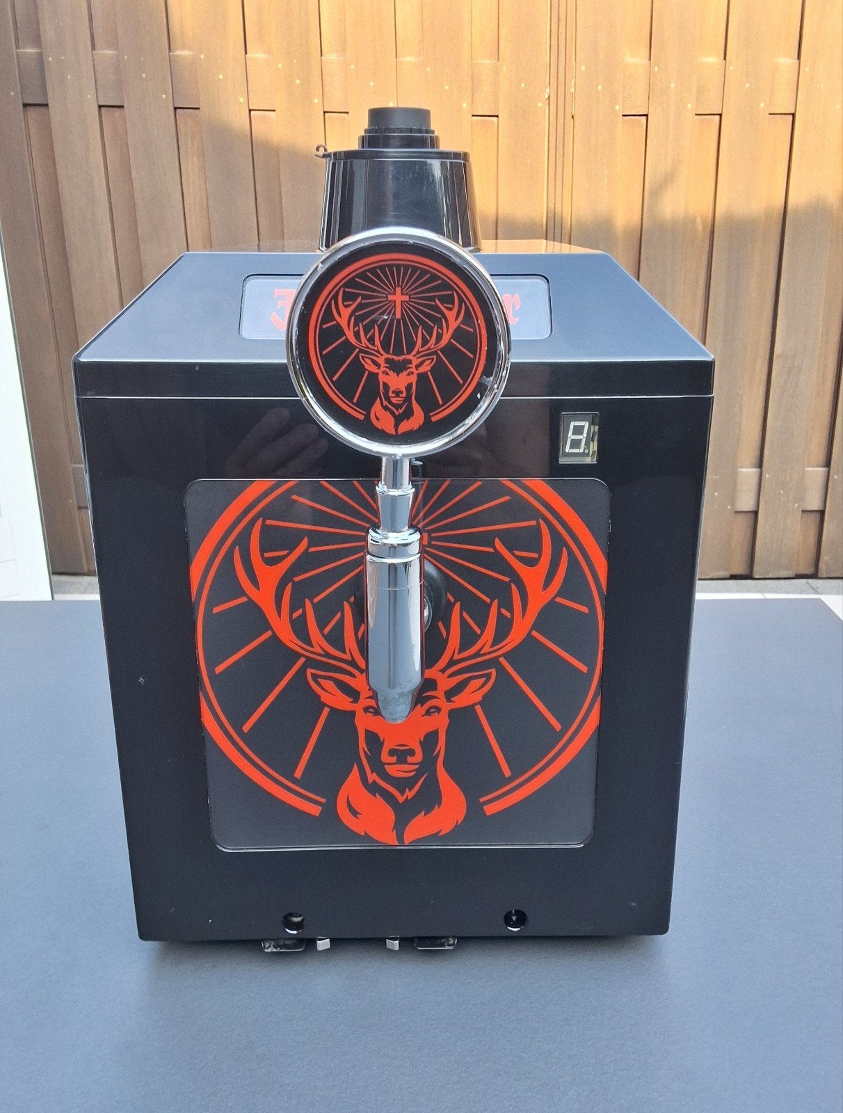Jägermeister tap 3 flessen met verlichting. In goede staat!!, Ophalen, Gebruikt, Overige merken