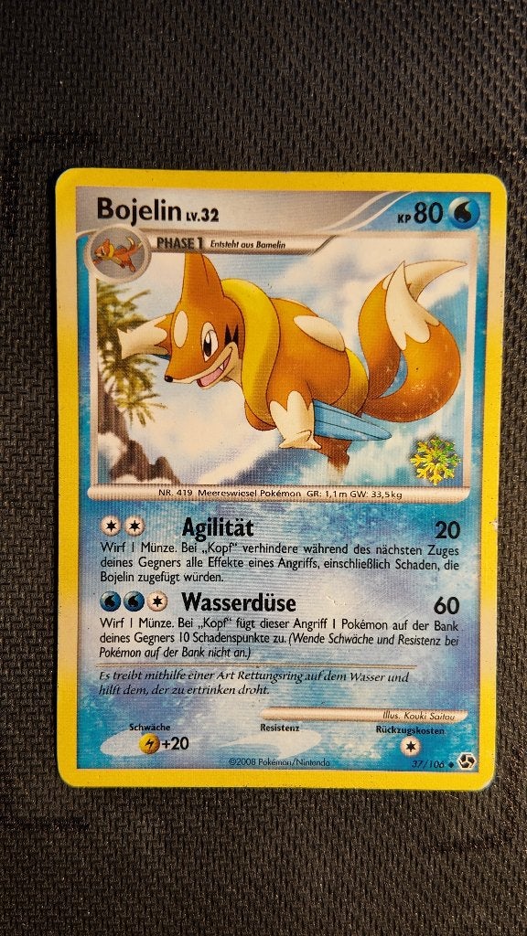 floatzel 37 snowflake | Pokemon kaart, Ophalen, Losse kaart