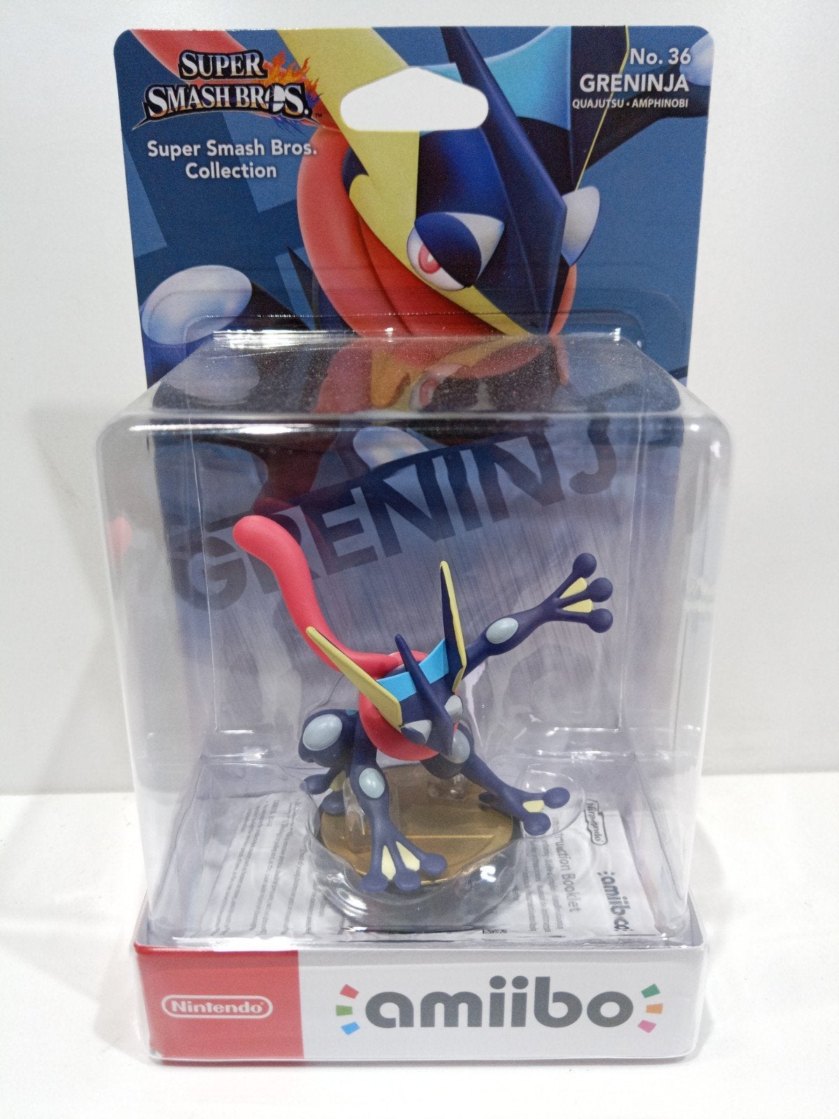 Amiibo Greninja Super Smash Bros. Collection No. 36, Ophalen of Verzenden, Nieuw