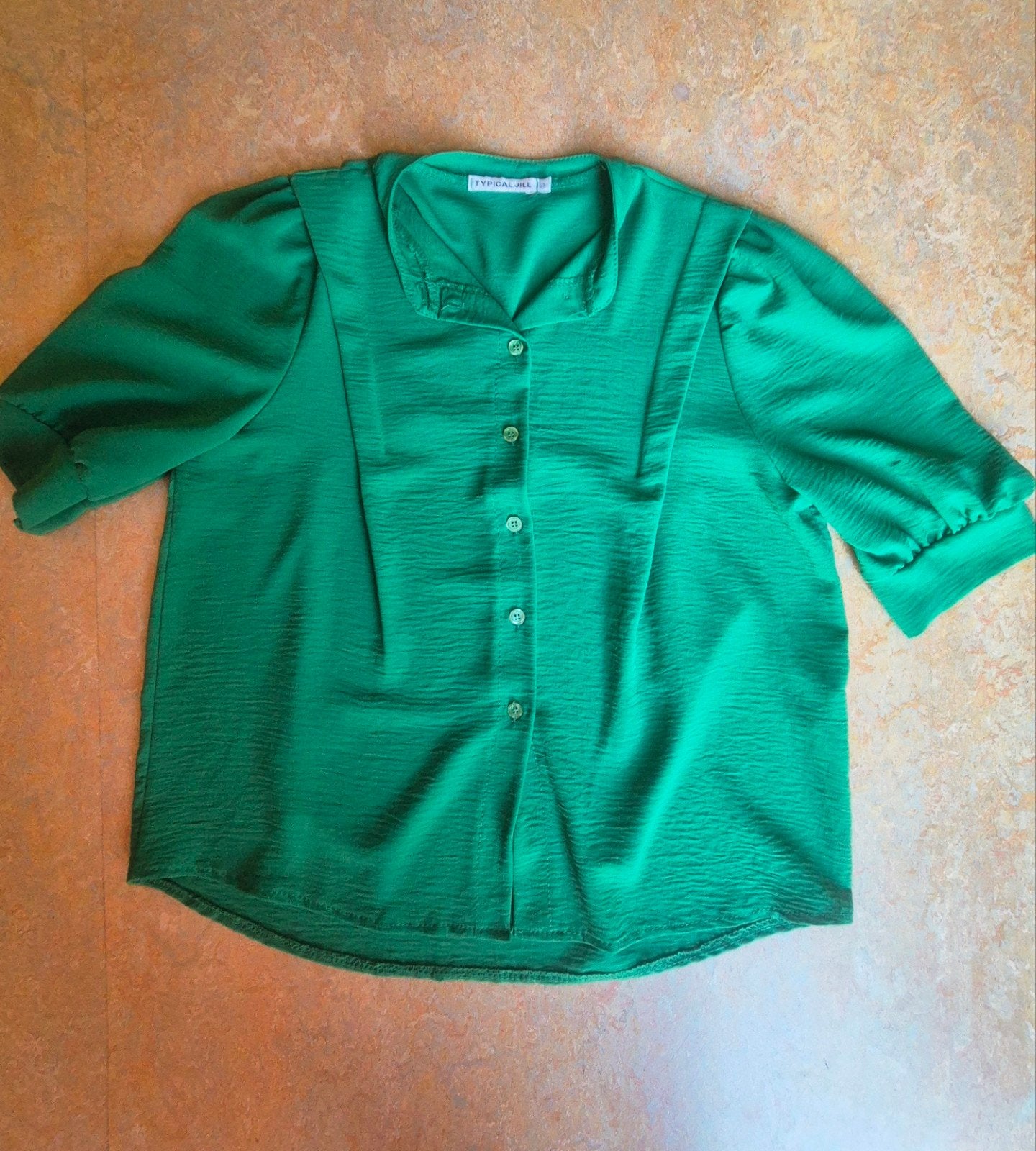 Nieuwe, appelgroene blouse maat S, Nieuw, Ophalen of Verzenden, Typical Jill, Maat 36 (S)