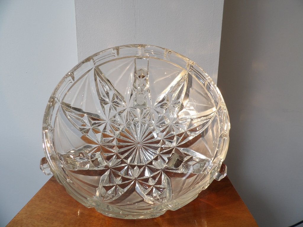 Gave Art Deco Schaal/Coupe Libochovice/SKLO Tsjechië, Ophalen of Verzenden