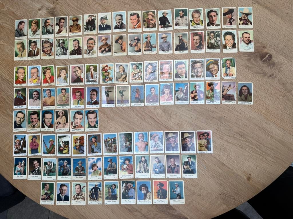 104 Plaatjes filmsterren 1935., Verzamelen, Gebruikt, Ophalen of Verzenden, Voor 1940, Prent