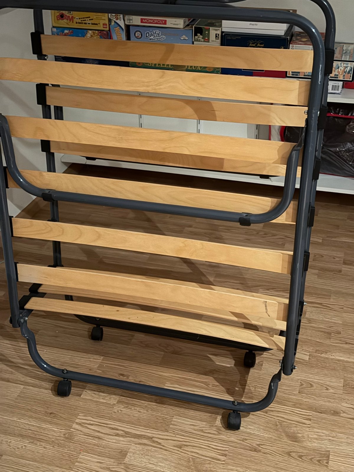 Eenpersoons opklapbed met gratis matras, Ophalen, Gebruikt, Eenpersoons, 80 cm