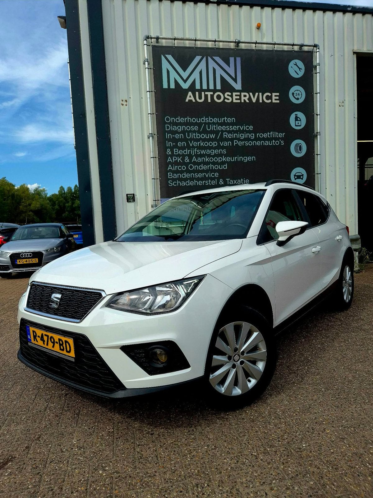 Schadeauto Seat Arona 1.0 TSI 95pk 2017 Wit Handel/export, Auto diversen, Schadeauto's, Wit, Handgeschakeld, Ophalen of Verzenden