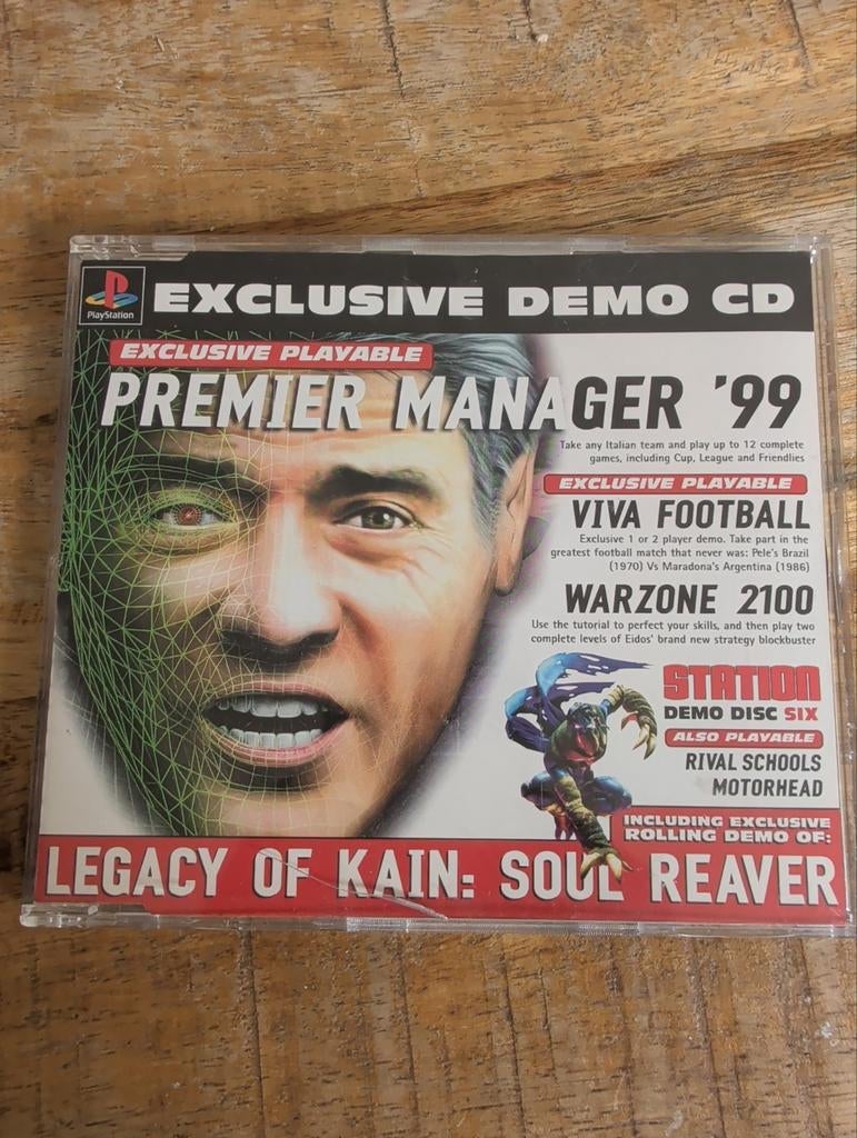 Premier Manager '99 & Legacy of Kain: Soul Reaver Demo CD, Gebruikt, Overige genres, 1 speler, Ophalen of Verzenden