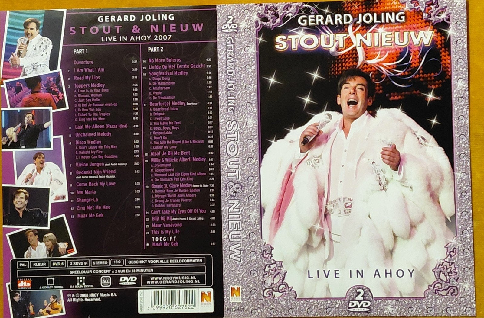 Gerard Joling - Stout & Nieuw Live in Ahoy 2007 (2 DVD), Alle leeftijden, Inclusief doosje, Zo goed als nieuw, Concert