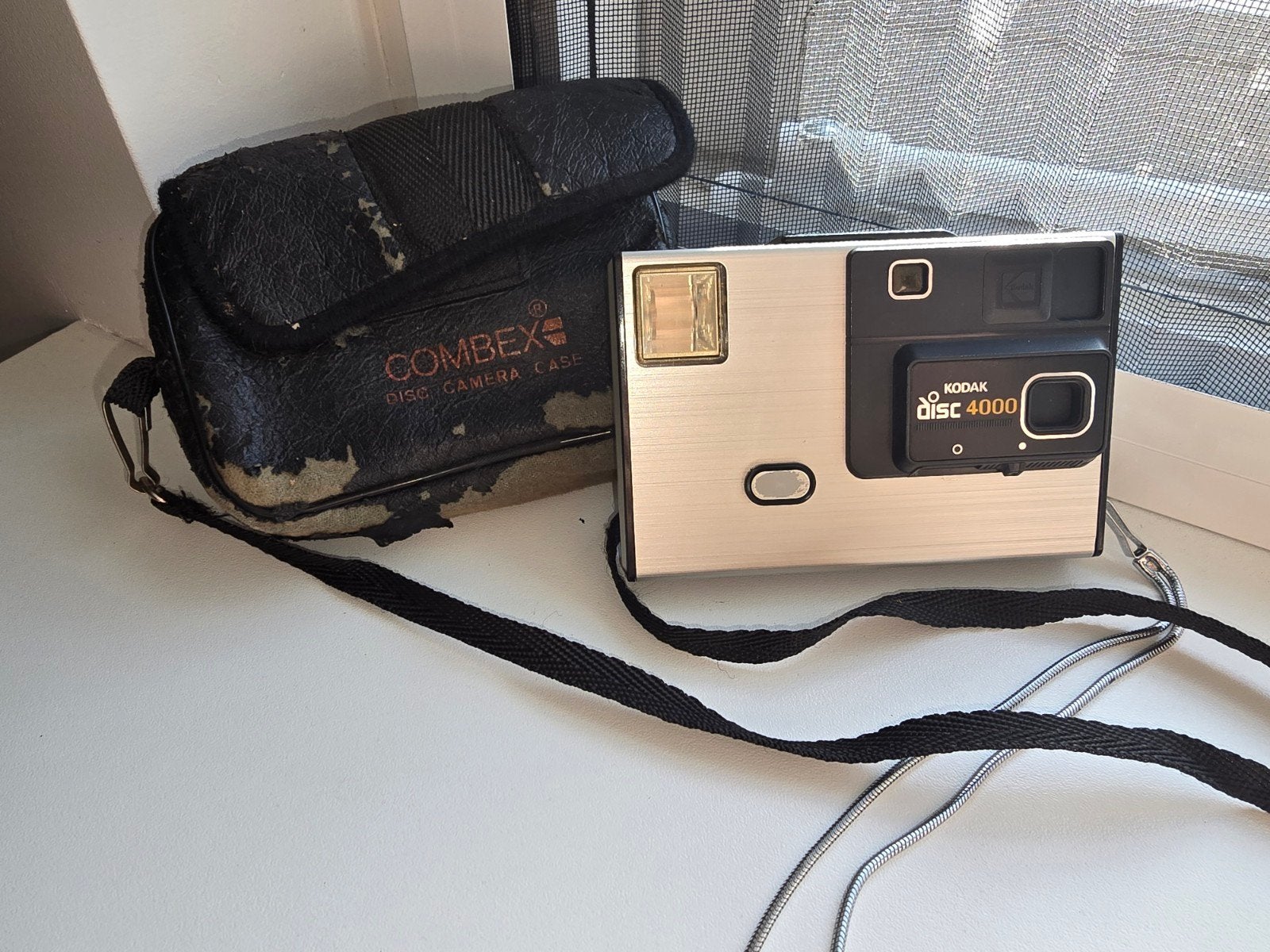 Vintage Kodak Disc 4000 camera met Combex tasje, Audio, Tv en Foto, Ophalen of Verzenden