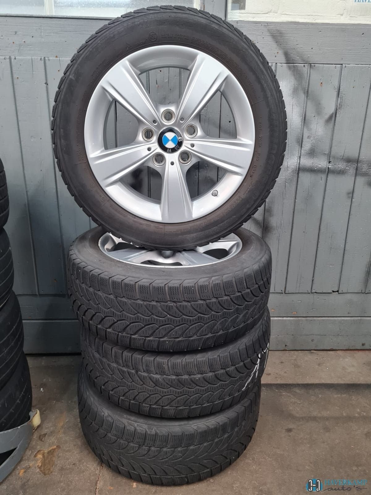BMW 1 serie 3 serie winterset 205 55 16, Auto-onderdelen, Banden en Velgen, Ophalen, Gebruikt, -, Banden en Velgen