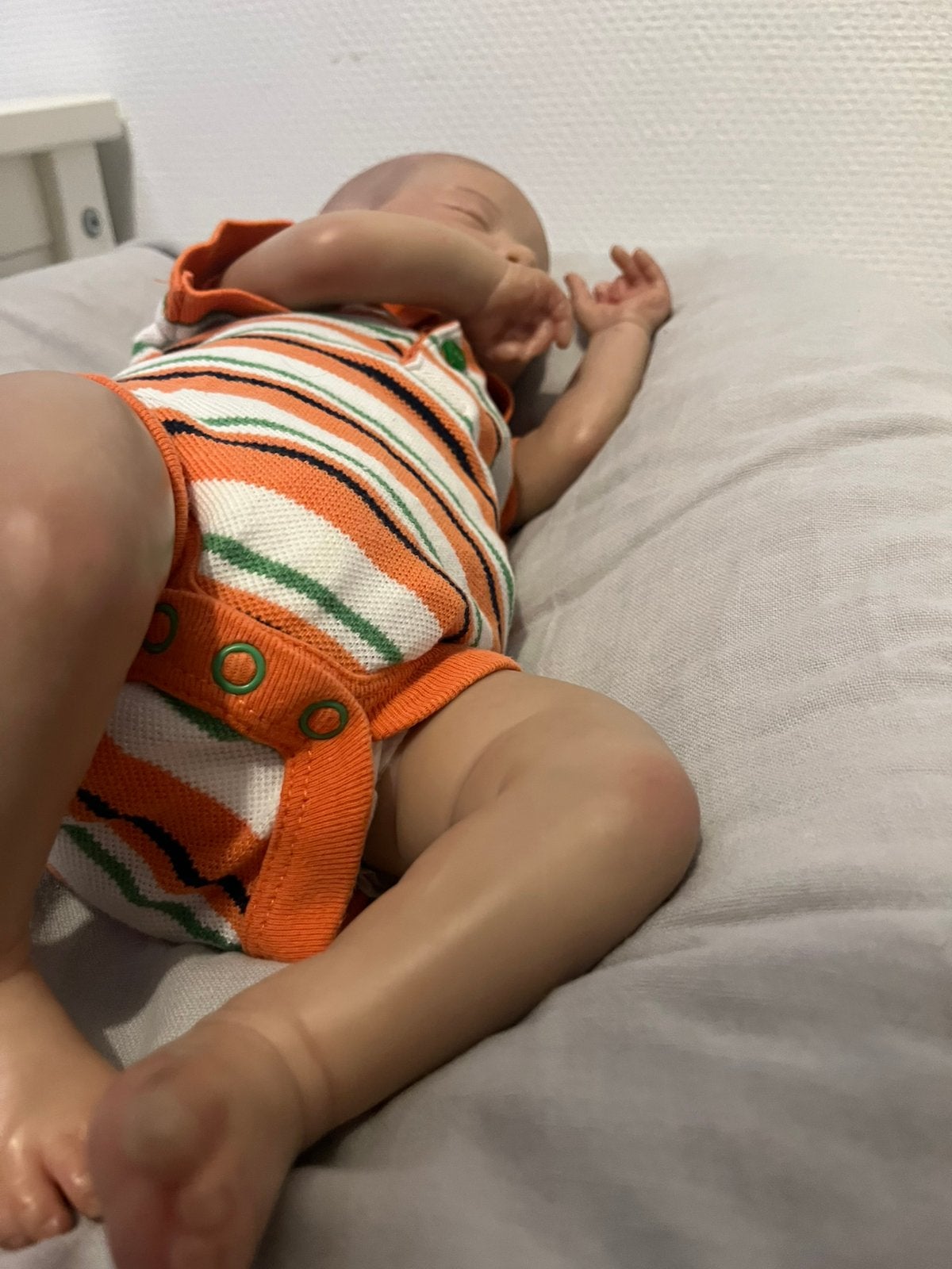 Reborn sam, Verzamelen, Poppen, Ophalen of Verzenden, Gebruikt, Babypop, Levensecht of Reborn