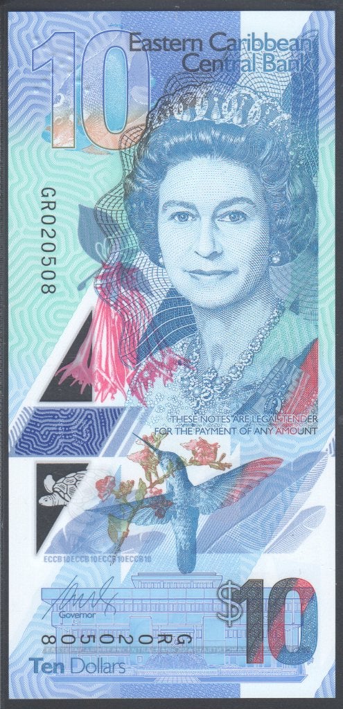 East Caribbean States 10 Dollars 2019, Postzegels en Munten, Verzenden, Noord-Amerika, Los biljet