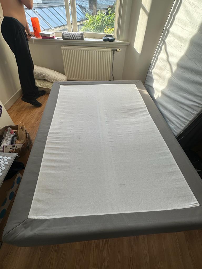 IKEA ESPEVÄR Boxspring onderstel 140x200 cm, Gebruikt, Tweepersoons, 200 cm, 140 cm