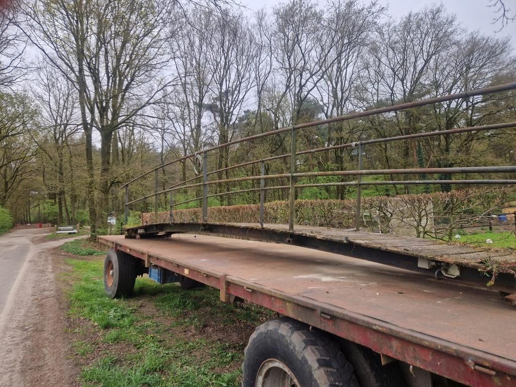 Robuuste vijver- of slootbrug met leuning, Tuin en Terras, Ophalen of Verzenden, Gebruikt