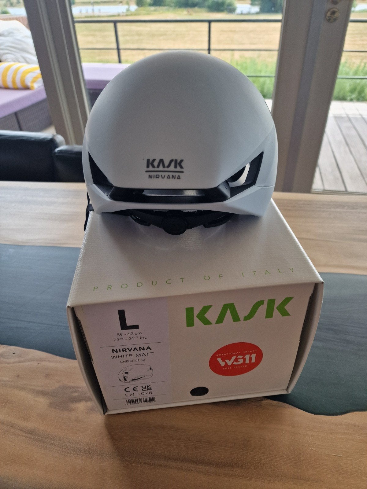 KASK Nirvana WG11 Aero Helm – White Matt – Maat L (59-62 cm), Ophalen of Verzenden, Nieuw, L, Heer of Dame