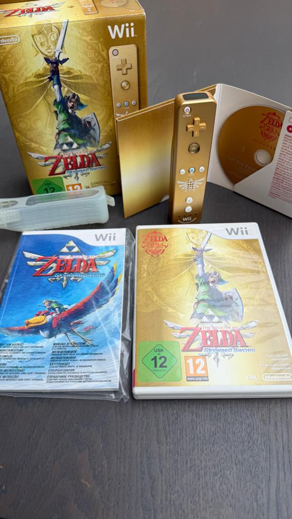Zelda Skyward Sword Limited Edition Wii (Goud), Gebruikt, 1 speler, Vanaf 12 jaar, Ophalen