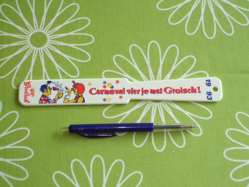 Grolsch bierafschuimer 1993 - Carnaval vier je met Grolsch, Ophalen of Verzenden, Zo goed als nieuw, Overige typen, Grolsch