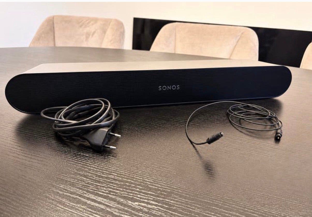 Sonos Ray Soundbar Zwart Compleet, Ophalen of Verzenden, Zo goed als nieuw