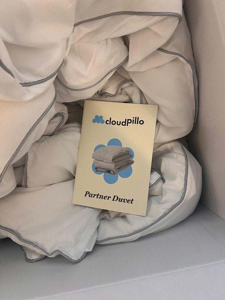 Cloudpillo partner dekbed - aanpasbaar voor elk seizoen, Koppelbaar, Wit, Ophalen of Verzenden, Deken of Dekbed