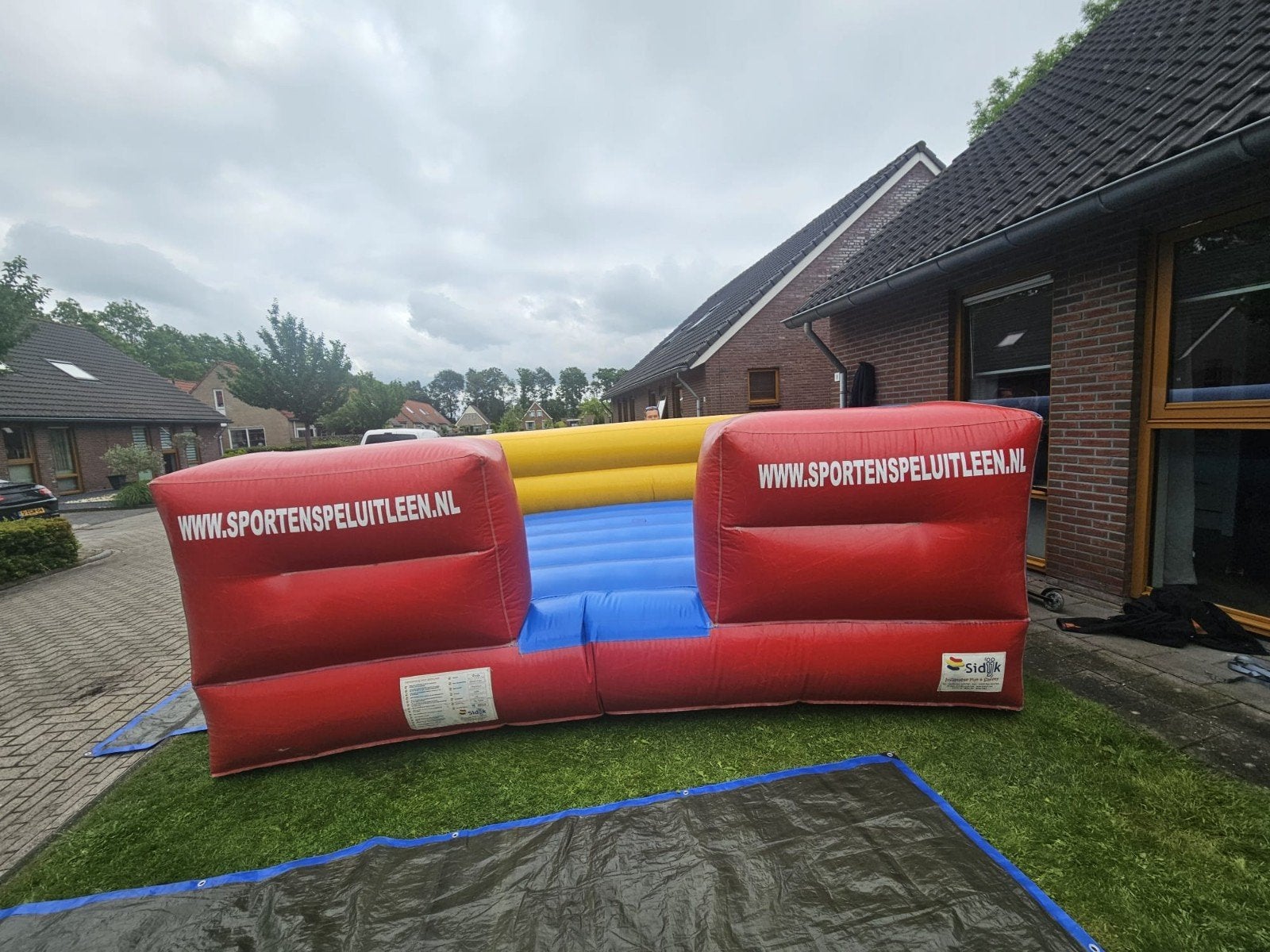 Boxring Springkussen 4x4m - Gebruikt, goede staat (excl. Blo, Ophalen, Gebruikt