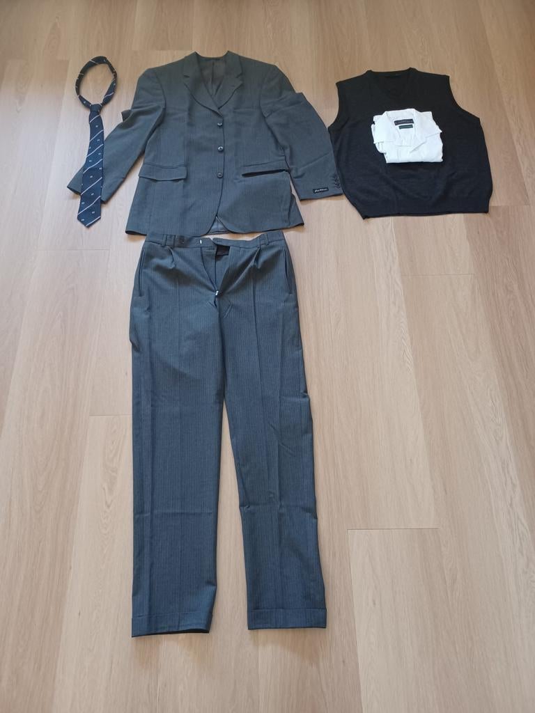 Herenpak/kostuum compleet - Frans Molenaar - Maat L, Kleding | Heren, Kostuums en Colberts, Maat 52/54 (L), Onbekend, Ophalen of Verzenden