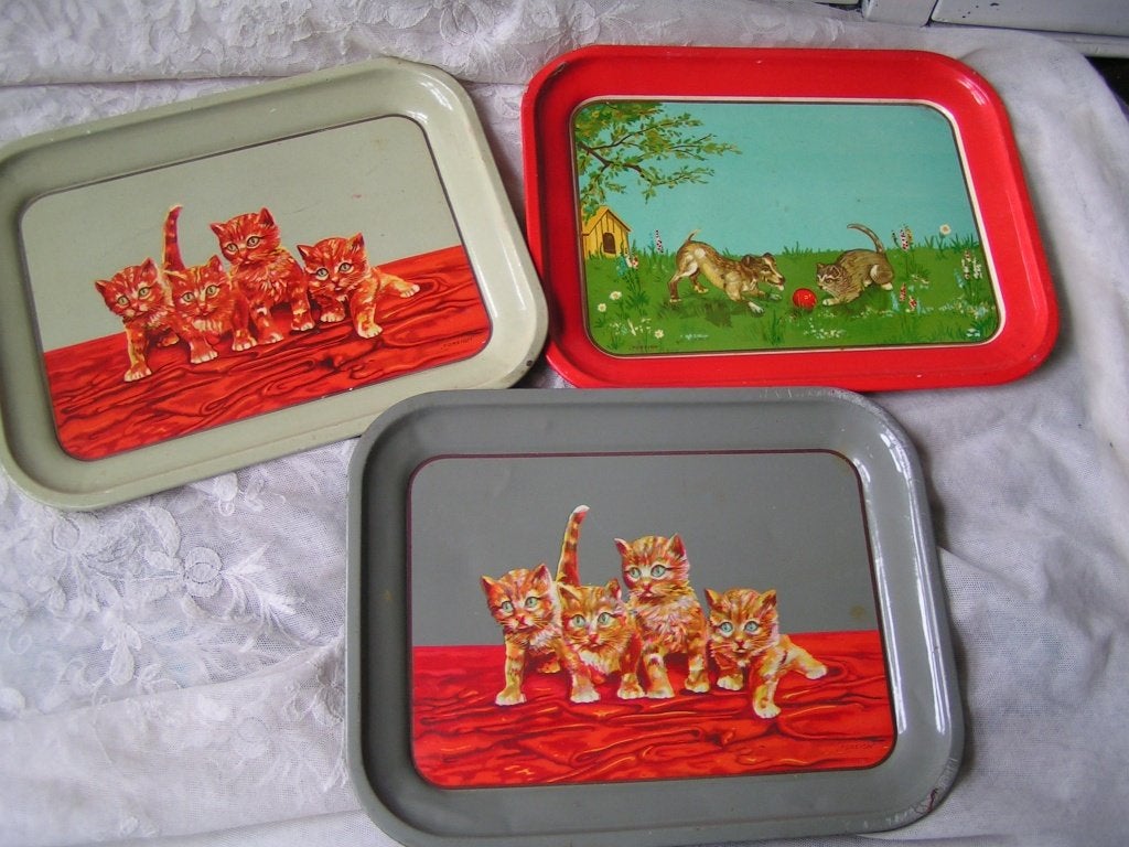 3 kinderdienbladen voor kinderserviesje nr XX 1299, Verzenden