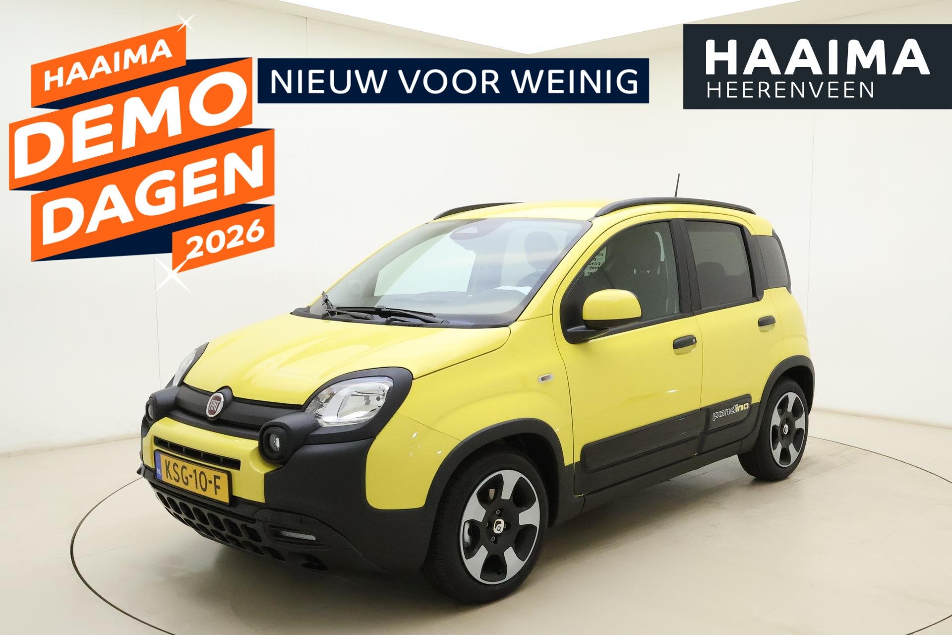 Fiat Panda 1.0 Hybrid Pandina Cross | DEMO | Airco | Apple C, Auto's, Fiat, Stof, Gebruikt, Euro 6, Panda
