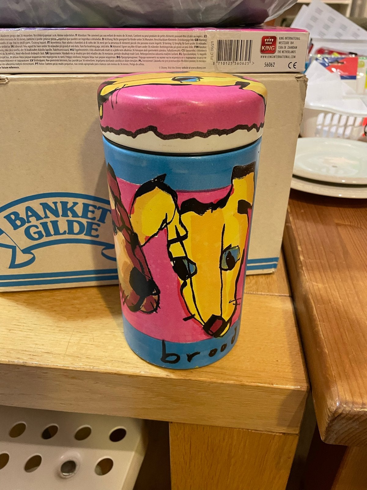Brabantia blik Herman Brood serie - Nette staat, Ophalen of Verzenden, Gebruikt